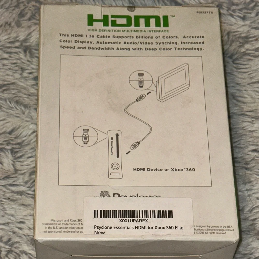 HDMI Cable for Xbox 360 - Black